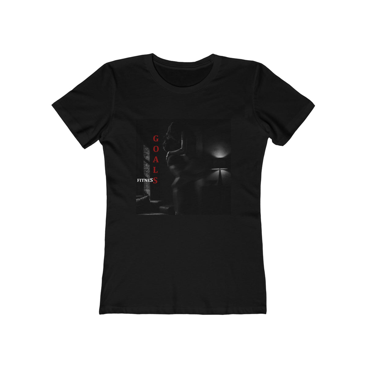 'Fitness Goals' - Women's Dark Noir Graphic Tee