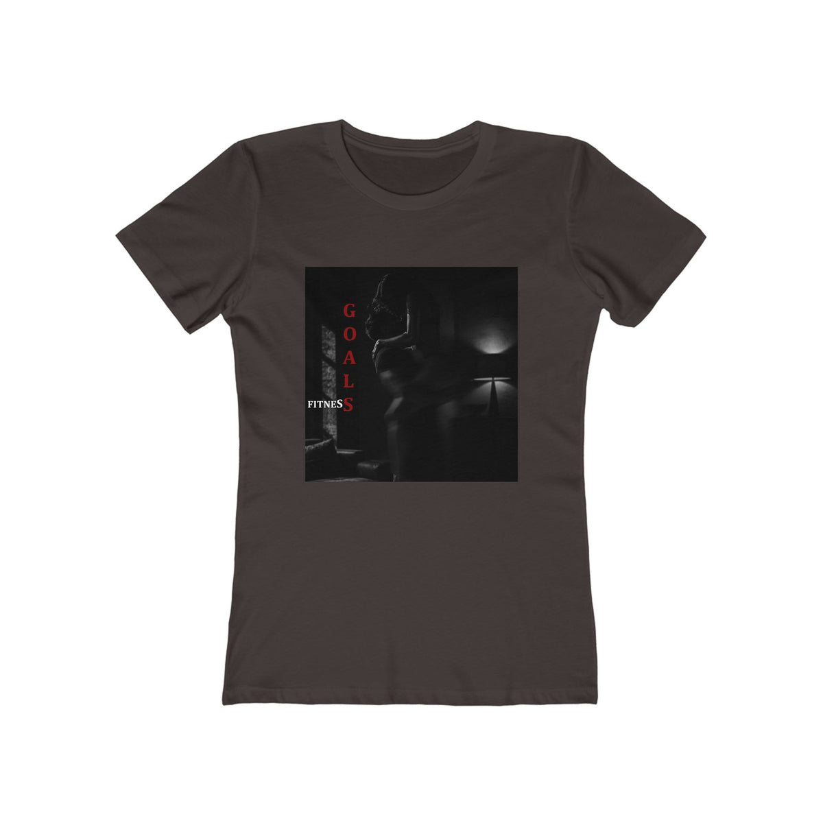 'Fitness Goals' - Women's Dark Noir Graphic Tee