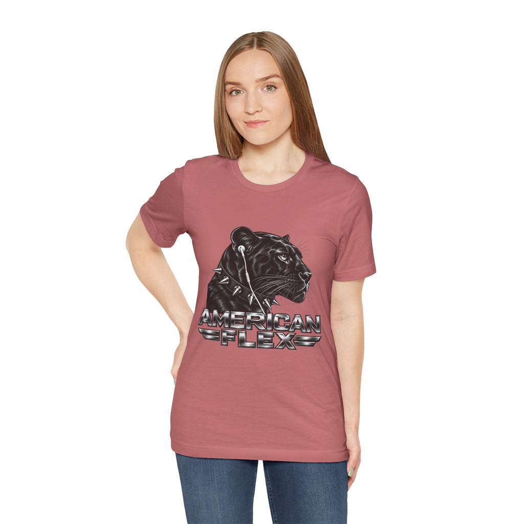 American Flex Panther Tee — Retro Logo Graphic T-Shirt
