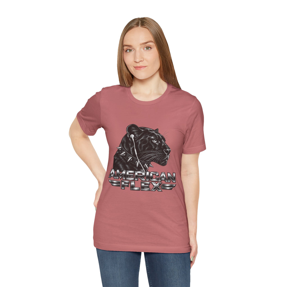 American Flex Panther Tee — Retro Logo Graphic T-Shirt
