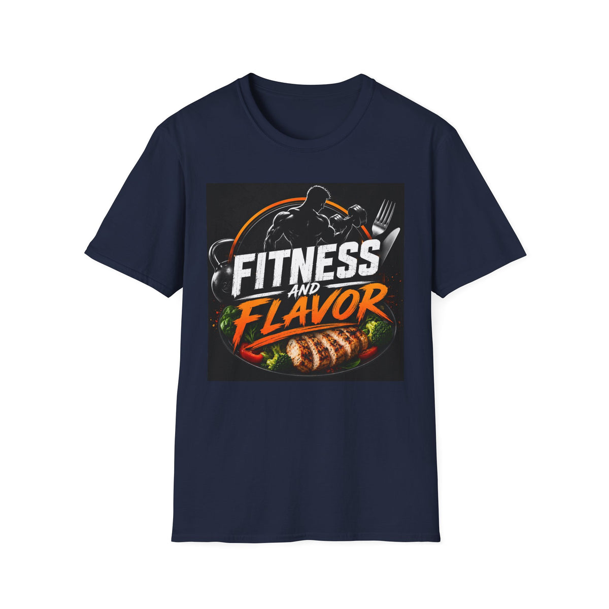 Fitness and Flavor T-Shirt — Gym & Foodie Workout Tee
