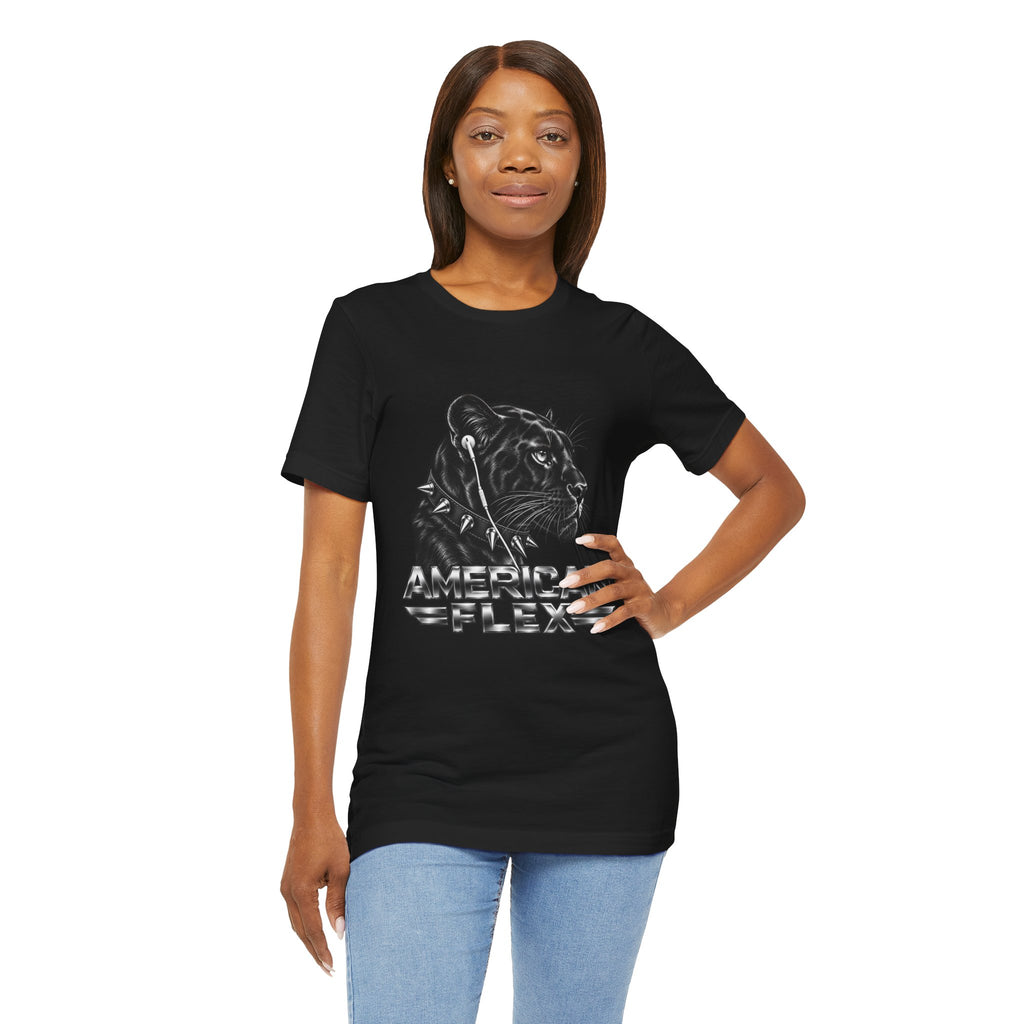 American Flex Panther Tee — Retro Logo Graphic T-Shirt