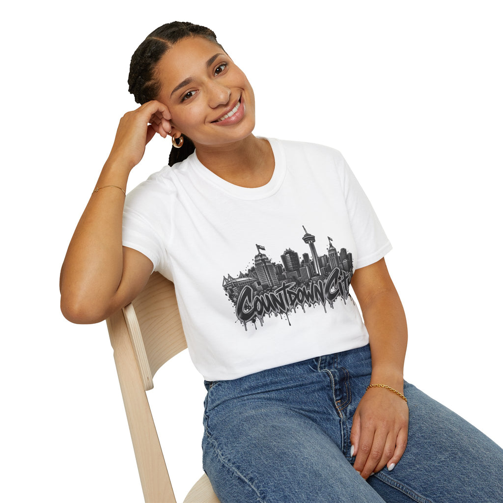 "Countdown City" San Antonio Skyline Graphic Tee
