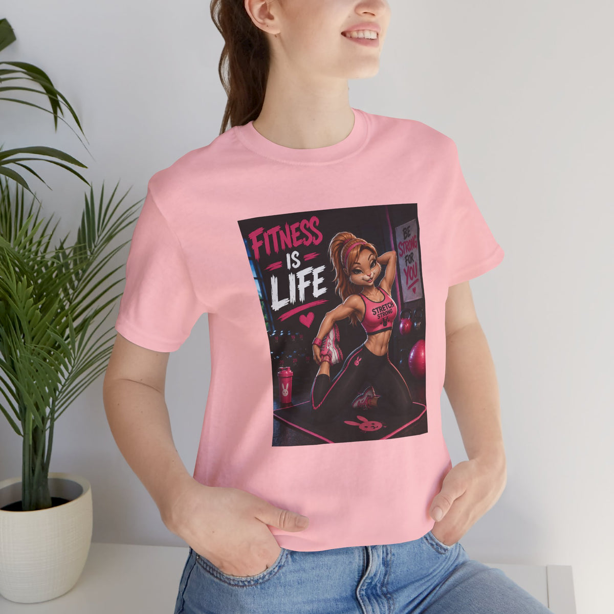 Fitness Is Life Tee — Motivational Gym Workout T-Shirt for Women