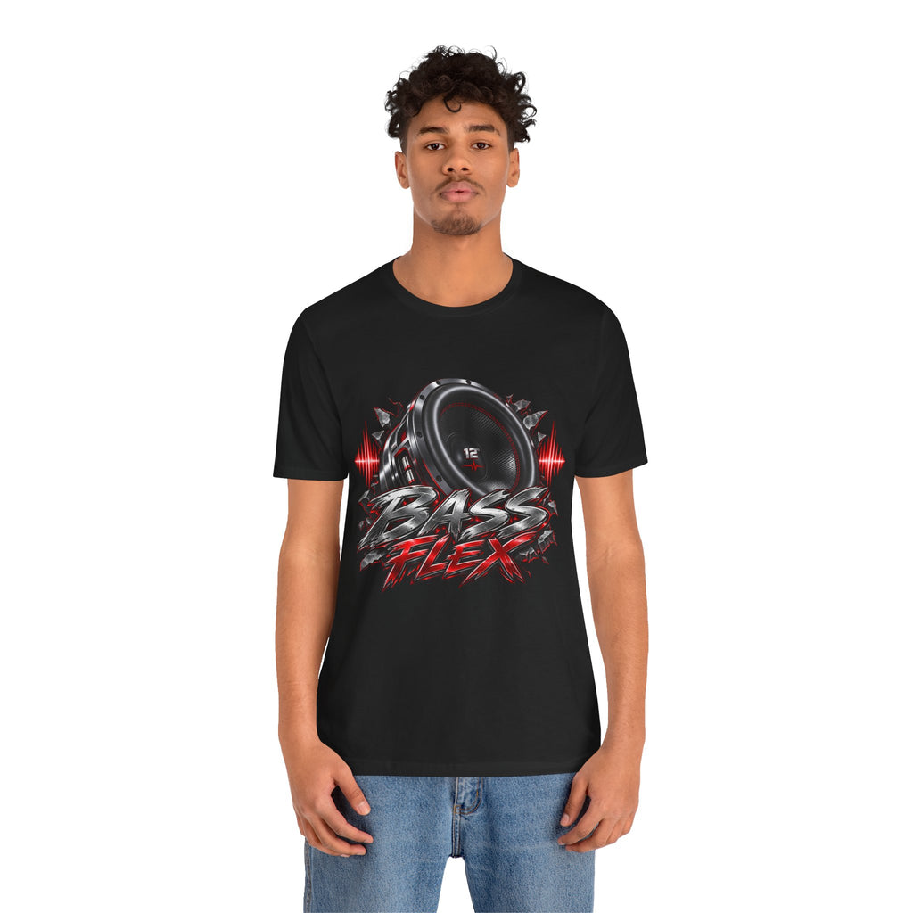 Bass Flex T-Shirt – Car Audio Subwoofer Graphic Tee
