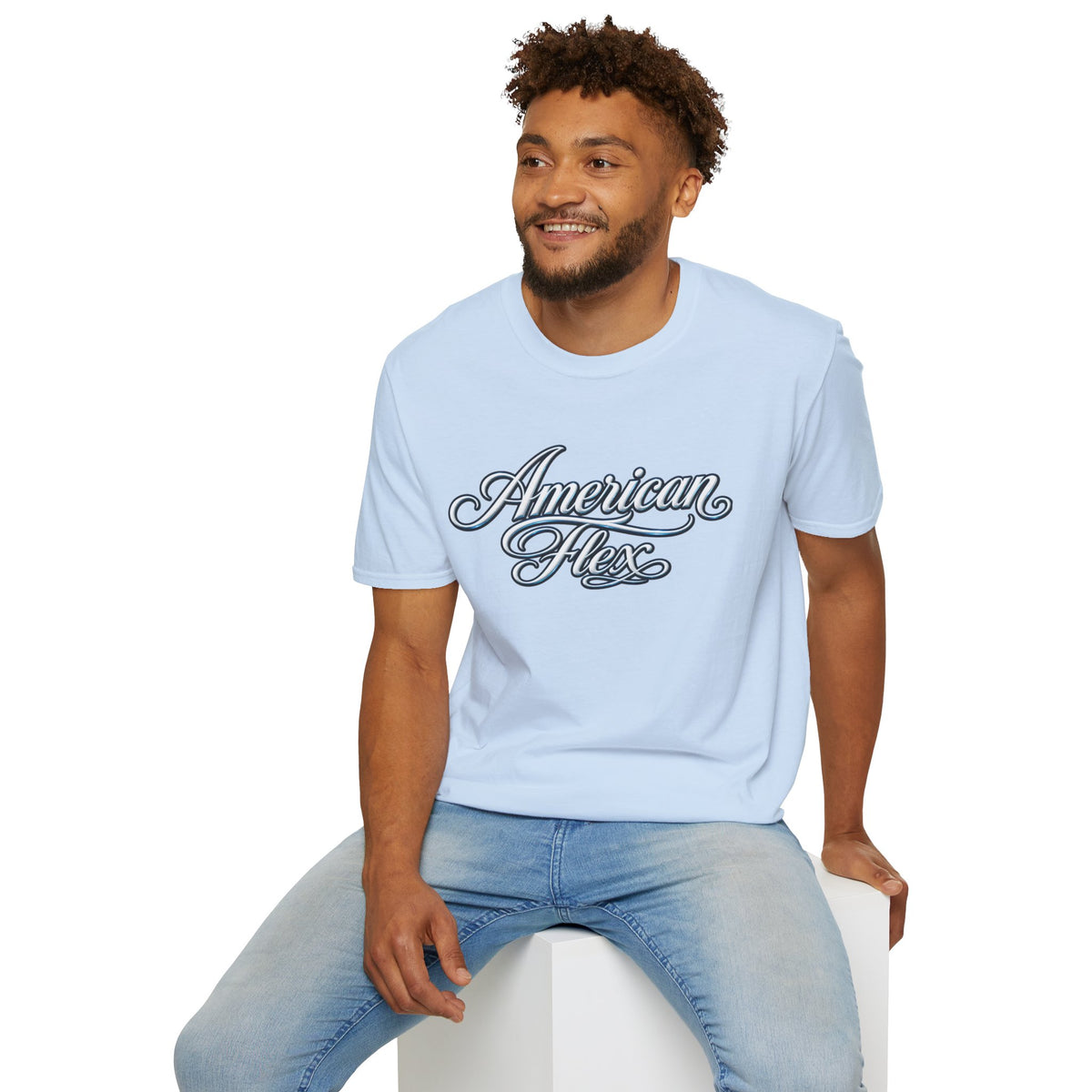 "American Flex" Script T‑Shirt