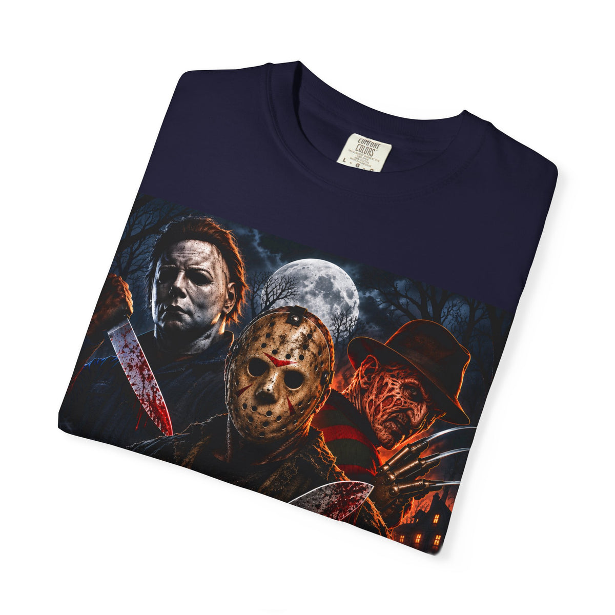 NEW!!! Horror Icons Halloween T-Shirt — Michael Myers & Jason Voorhees & Freddy Krueger