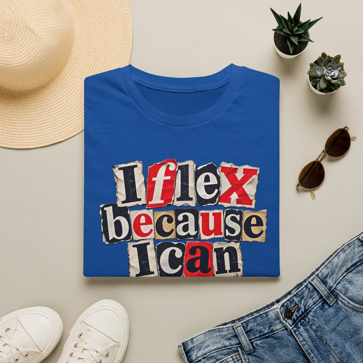 "I Flex Because I Can" American Flex Graphic Tee