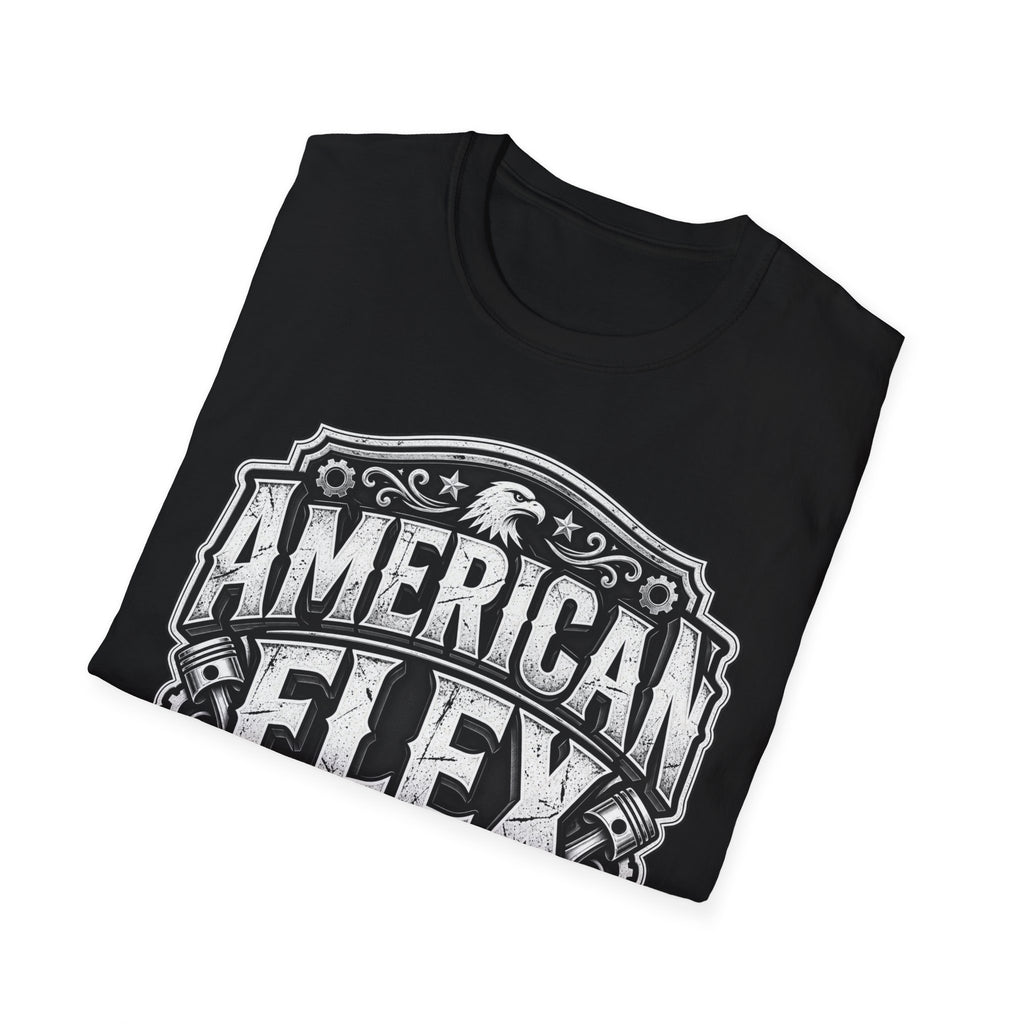 American Flex T‑Shirt — Vintage Patriotic Eagle Graphic Tee