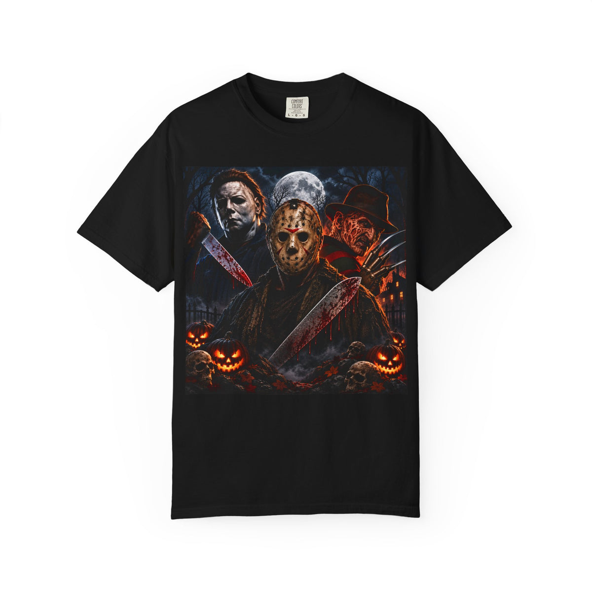 NEW!!! Horror Icons Halloween T-Shirt — Michael Myers & Jason Voorhees & Freddy Krueger