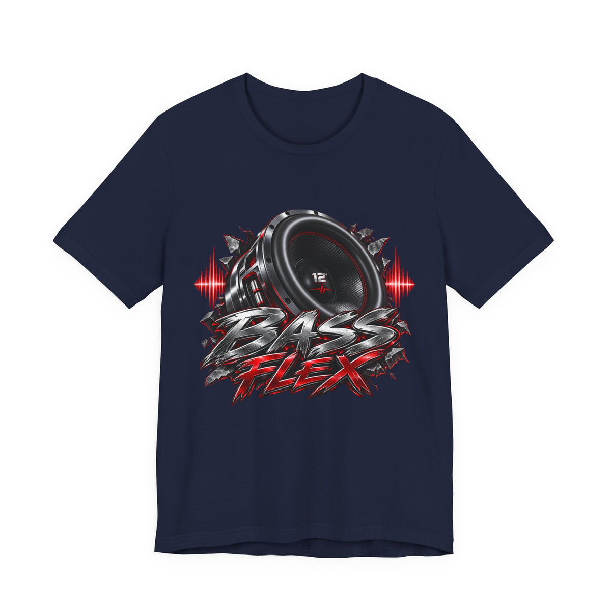 Bass Flex T-Shirt – Car Audio Subwoofer Graphic Tee
