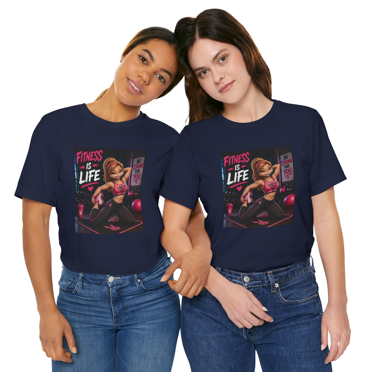 Fitness Is Life Tee — Motivational Gym Workout T-Shirt for Women