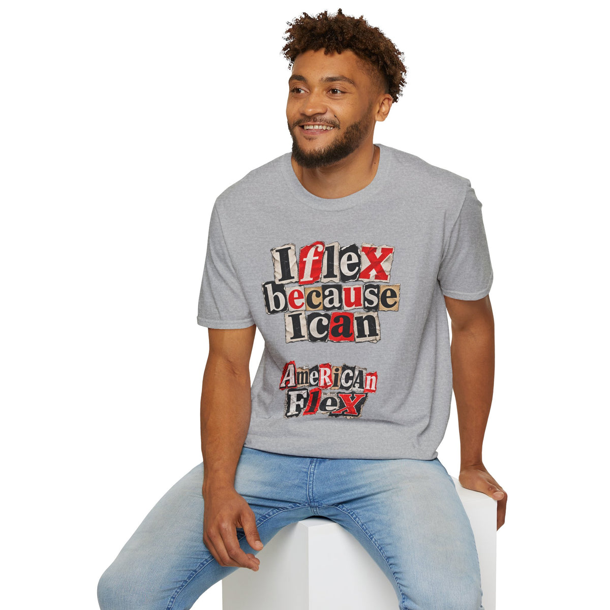 "I Flex Because I Can" American Flex Graphic Tee