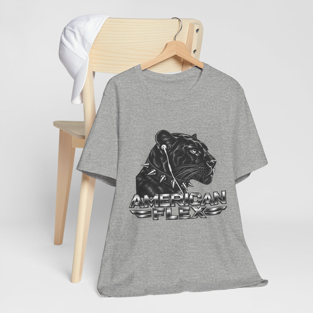 American Flex Panther Tee — Retro Logo Graphic T-Shirt