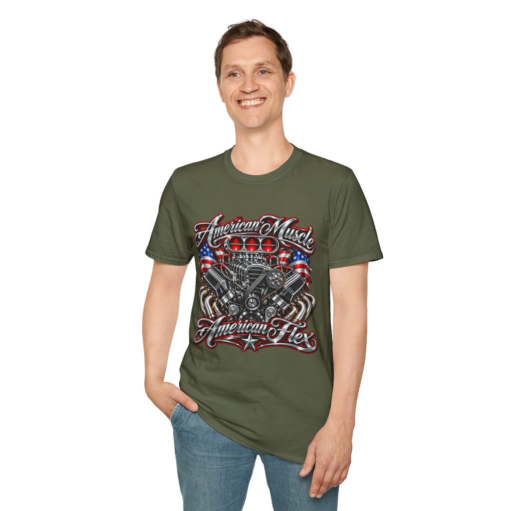 American Muscle Engine Graphic Tee