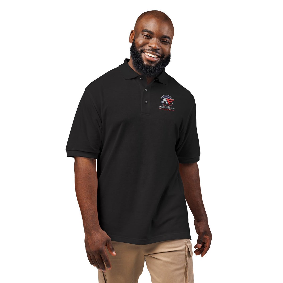 Embroidered "American Flex" Polo Shirt – American Legend