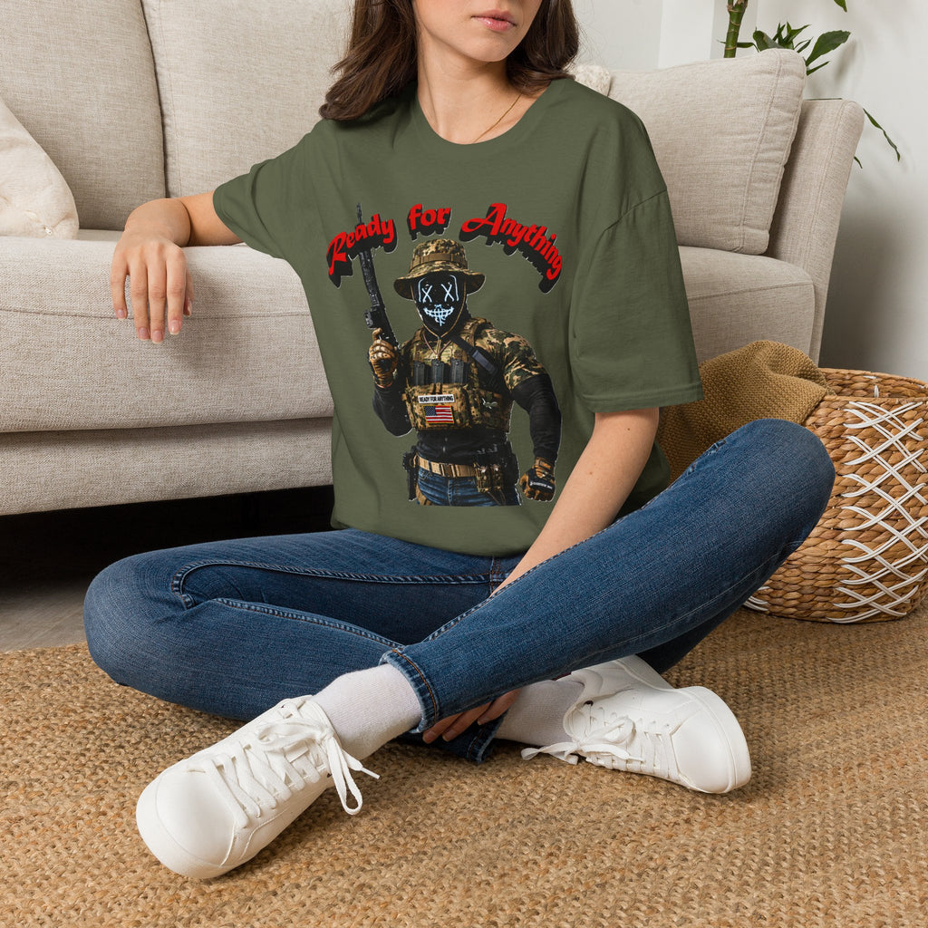 "Ready For Anything" Tactical Soldier Graphic Tee