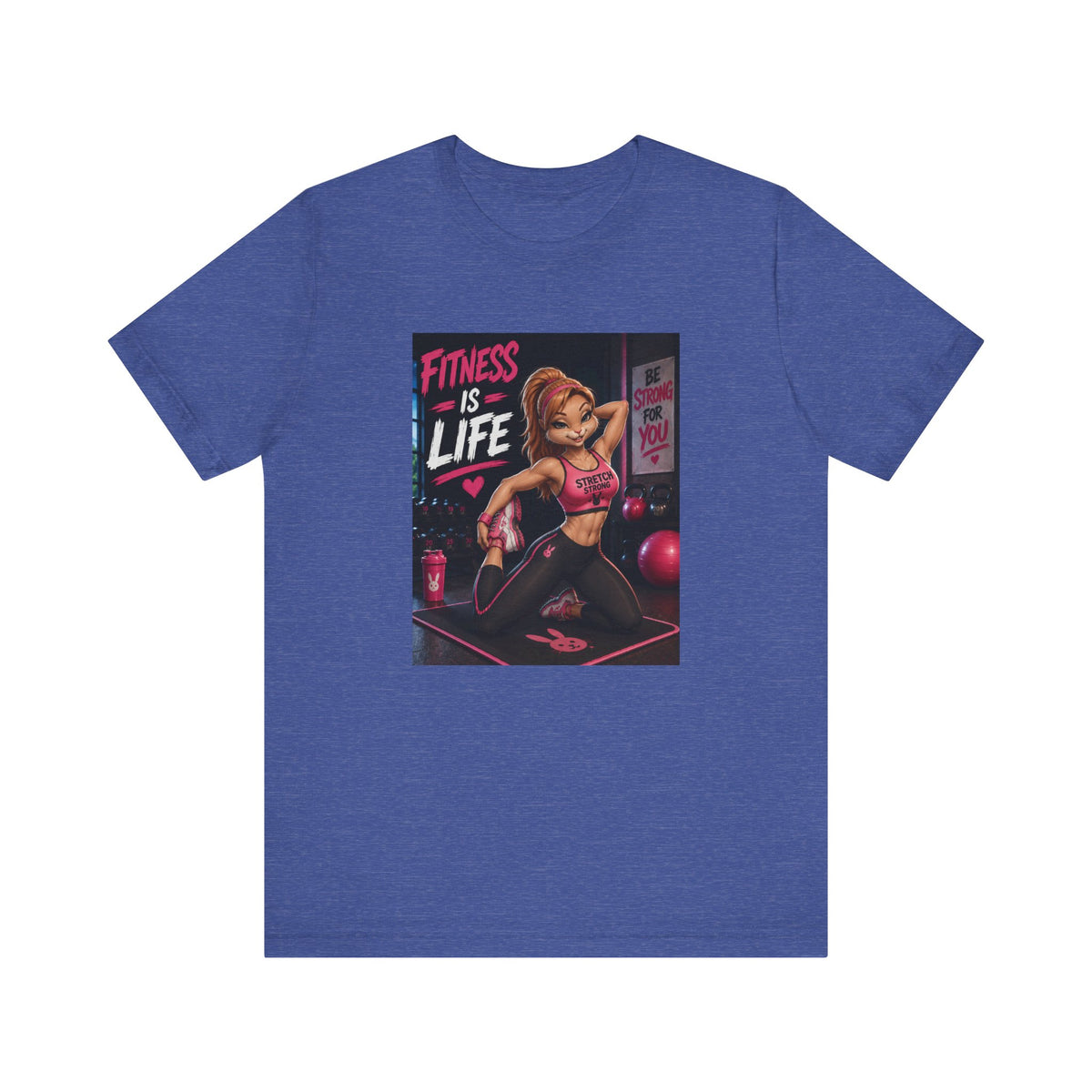 Fitness Is Life Tee — Motivational Gym Workout T-Shirt for Women