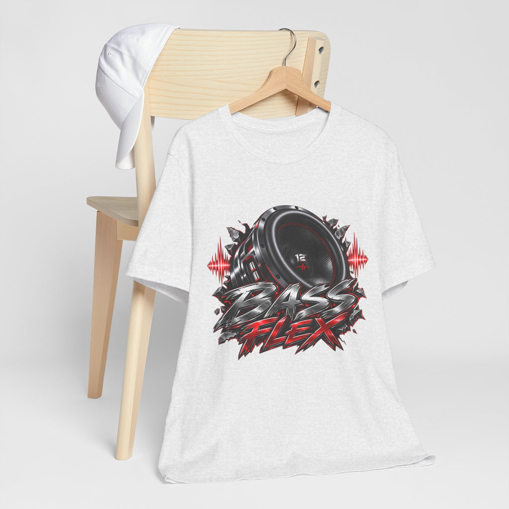 Bass Flex T-Shirt – Car Audio Subwoofer Graphic Tee