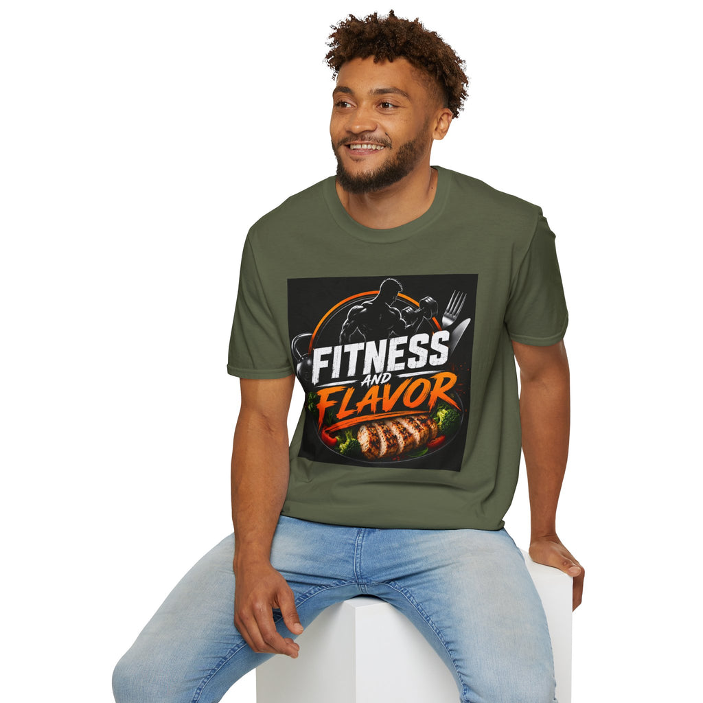 Fitness and Flavor T-Shirt — Gym & Foodie Workout Tee