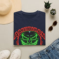 American Flex Graphic T-Shirt — Neon Skull Patriotic Streetwear