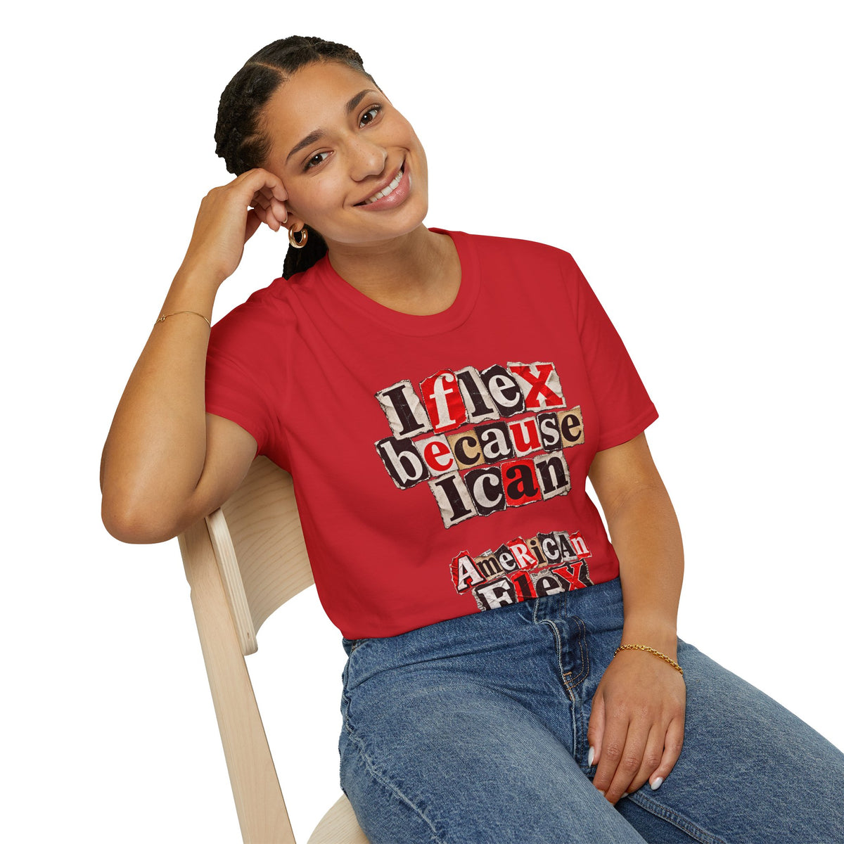 "I Flex Because I Can" American Flex Graphic Tee