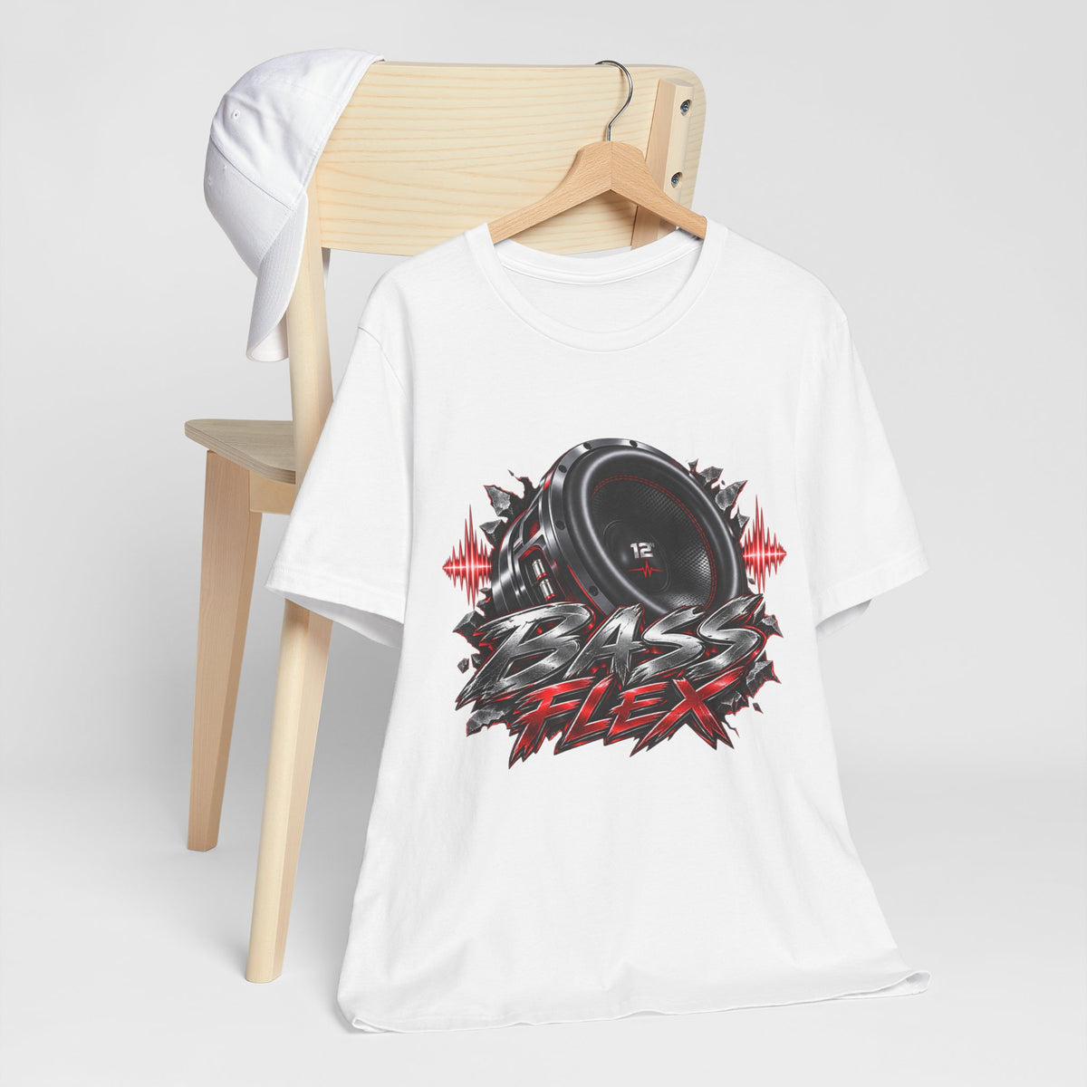 Bass Flex T-Shirt – Car Audio Subwoofer Graphic Tee