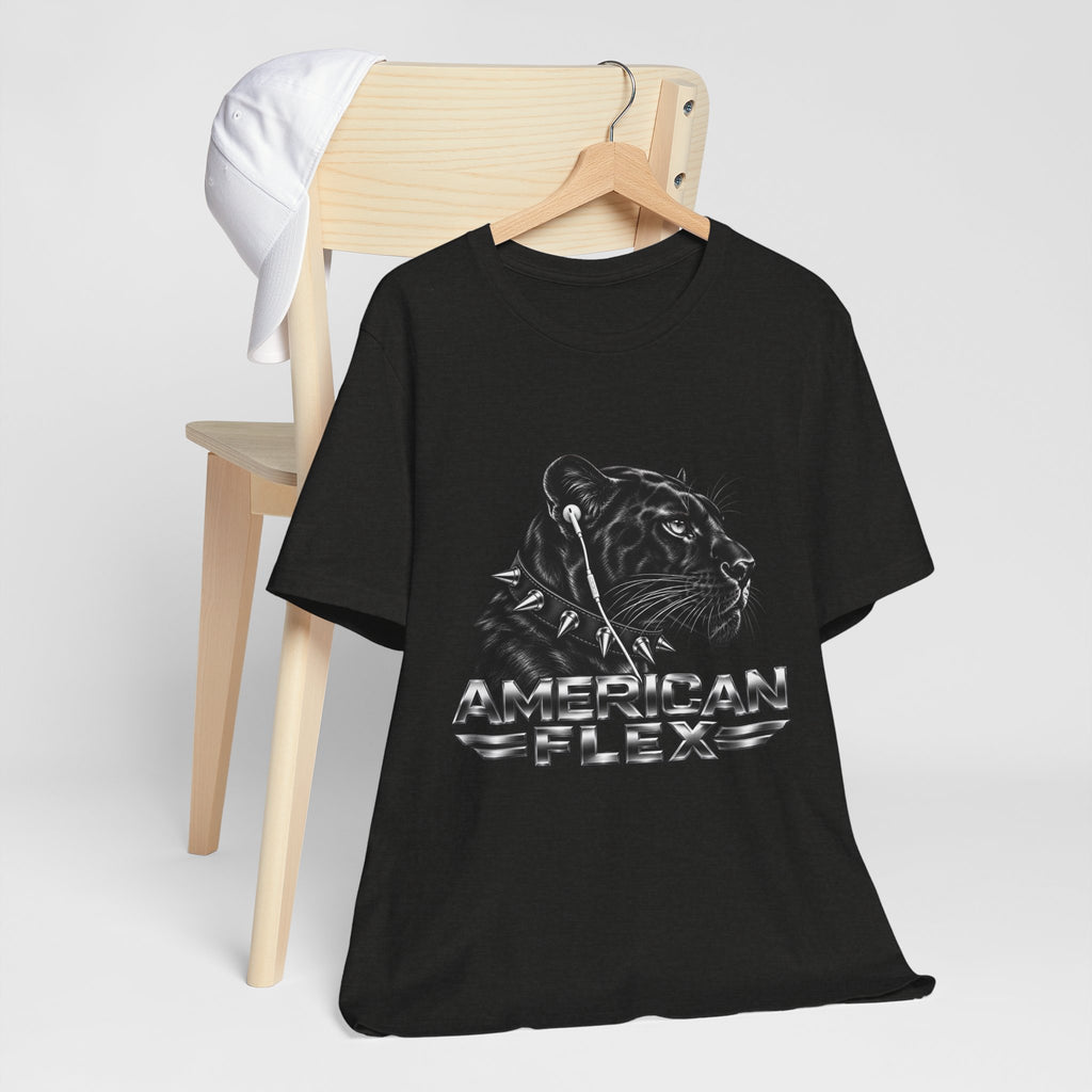 American Flex Panther Tee — Retro Logo Graphic T-Shirt