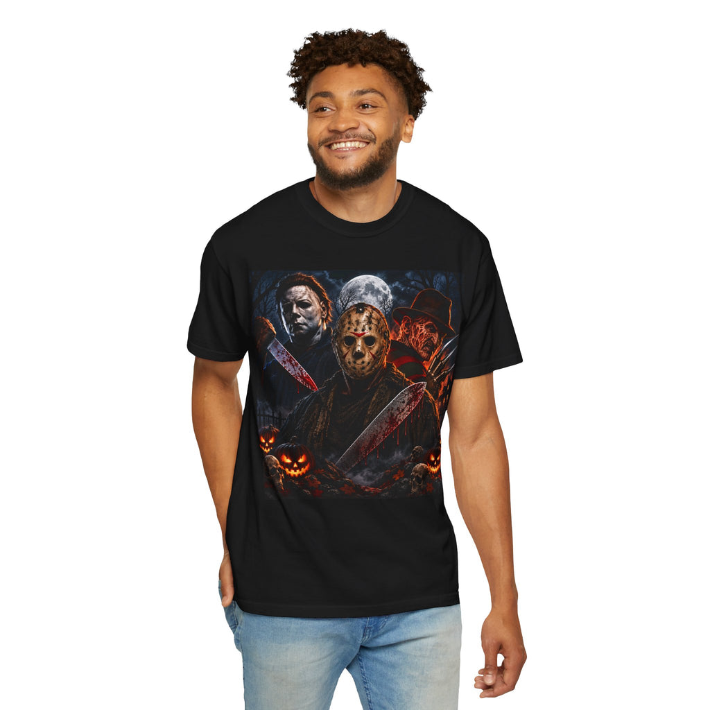 NEW!!! Horror Icons Halloween T-Shirt — Michael Myers & Jason Voorhees & Freddy Krueger