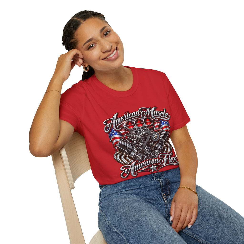 American Muscle Engine Graphic Tee