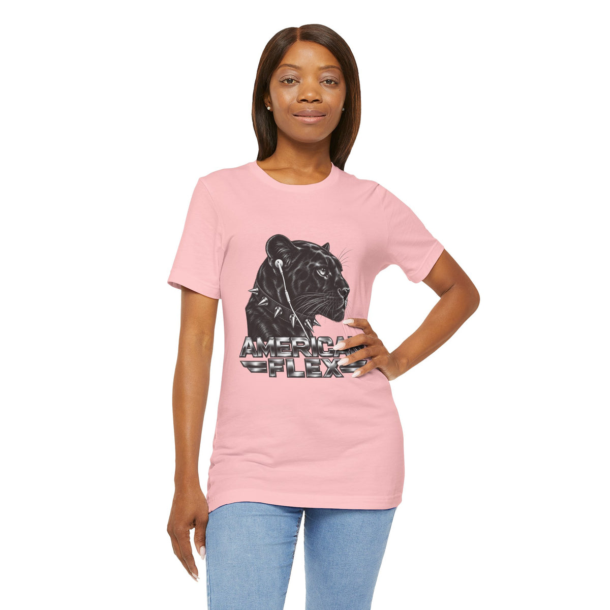 American Flex Panther Tee — Retro Logo Graphic T-Shirt