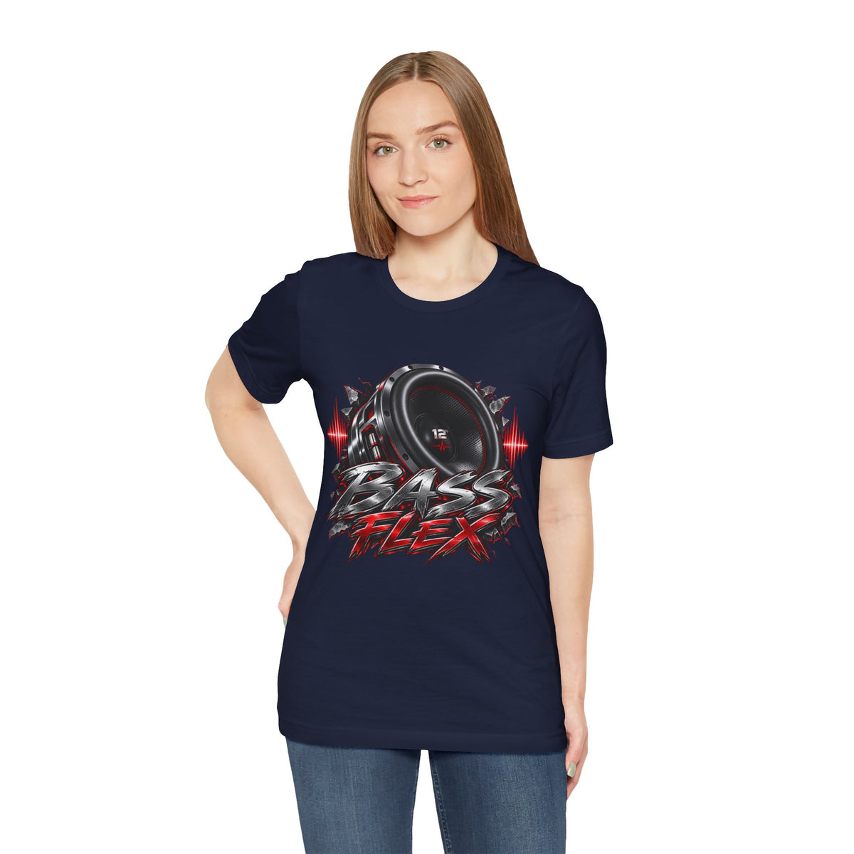 Bass Flex T-Shirt – Car Audio Subwoofer Graphic Tee