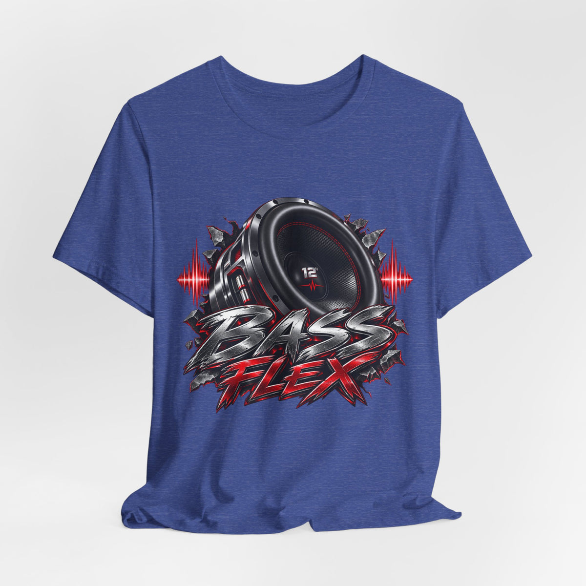 Bass Flex T-Shirt – Car Audio Subwoofer Graphic Tee