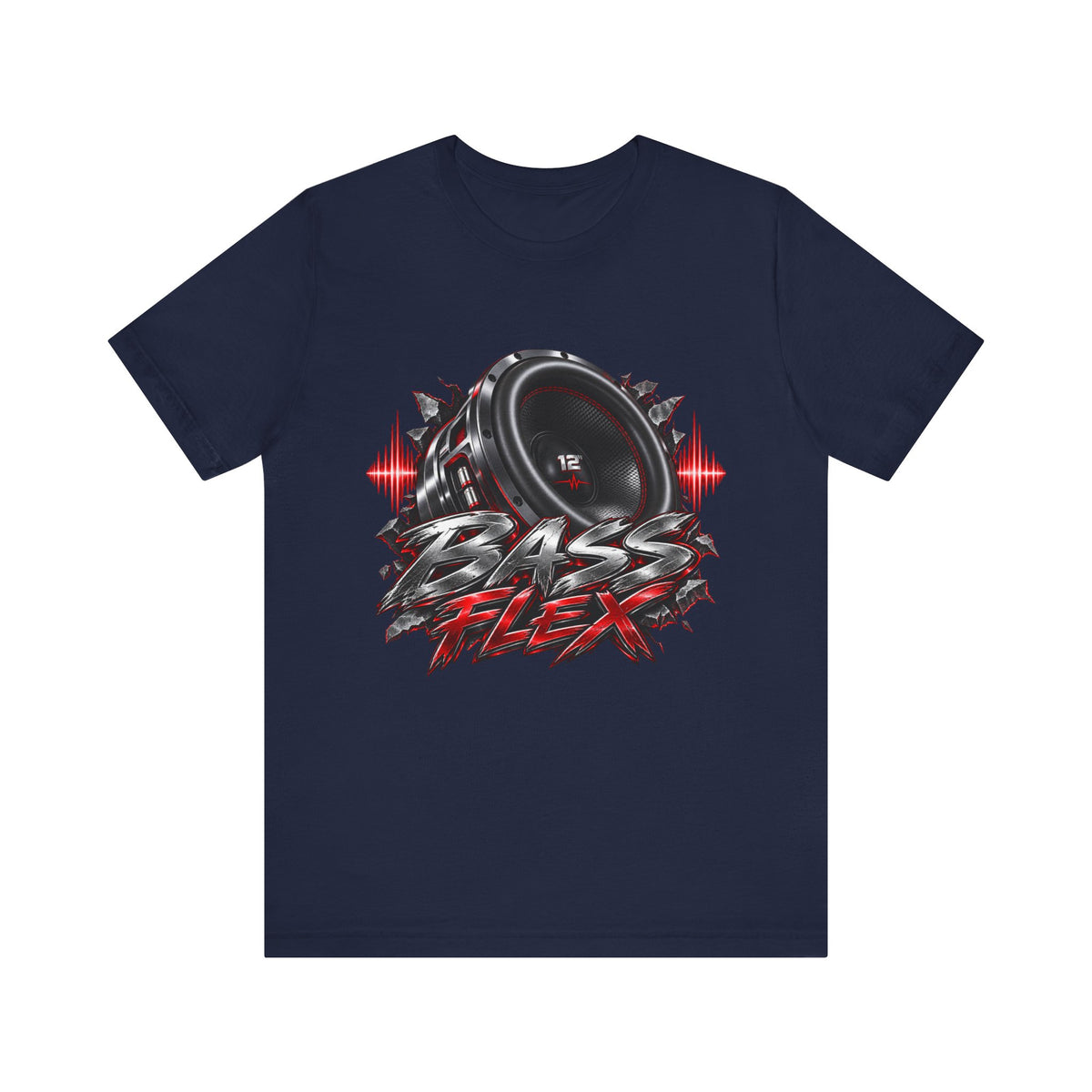 Bass Flex T-Shirt – Car Audio Subwoofer Graphic Tee