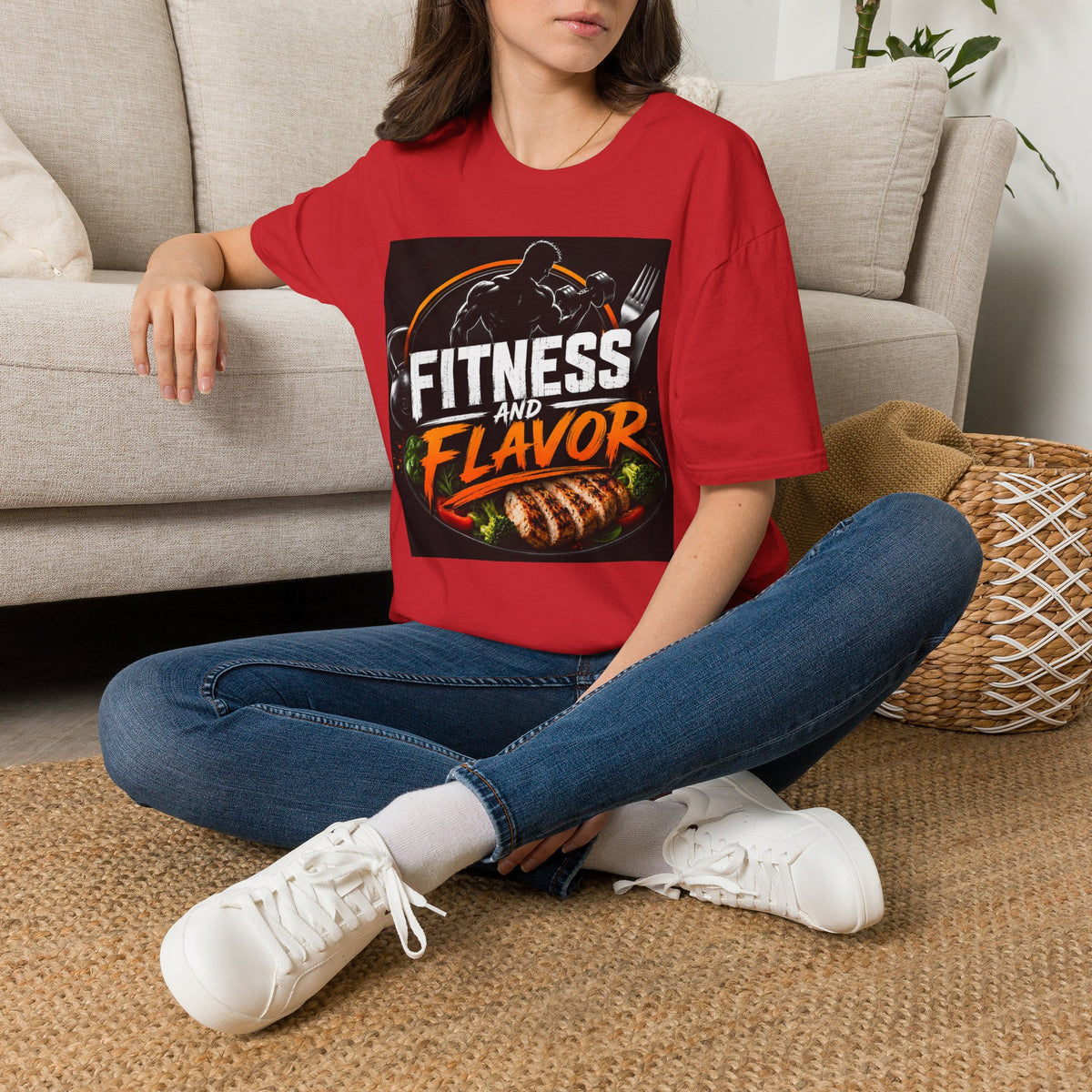 Fitness and Flavor T-Shirt — Gym & Foodie Workout Tee
