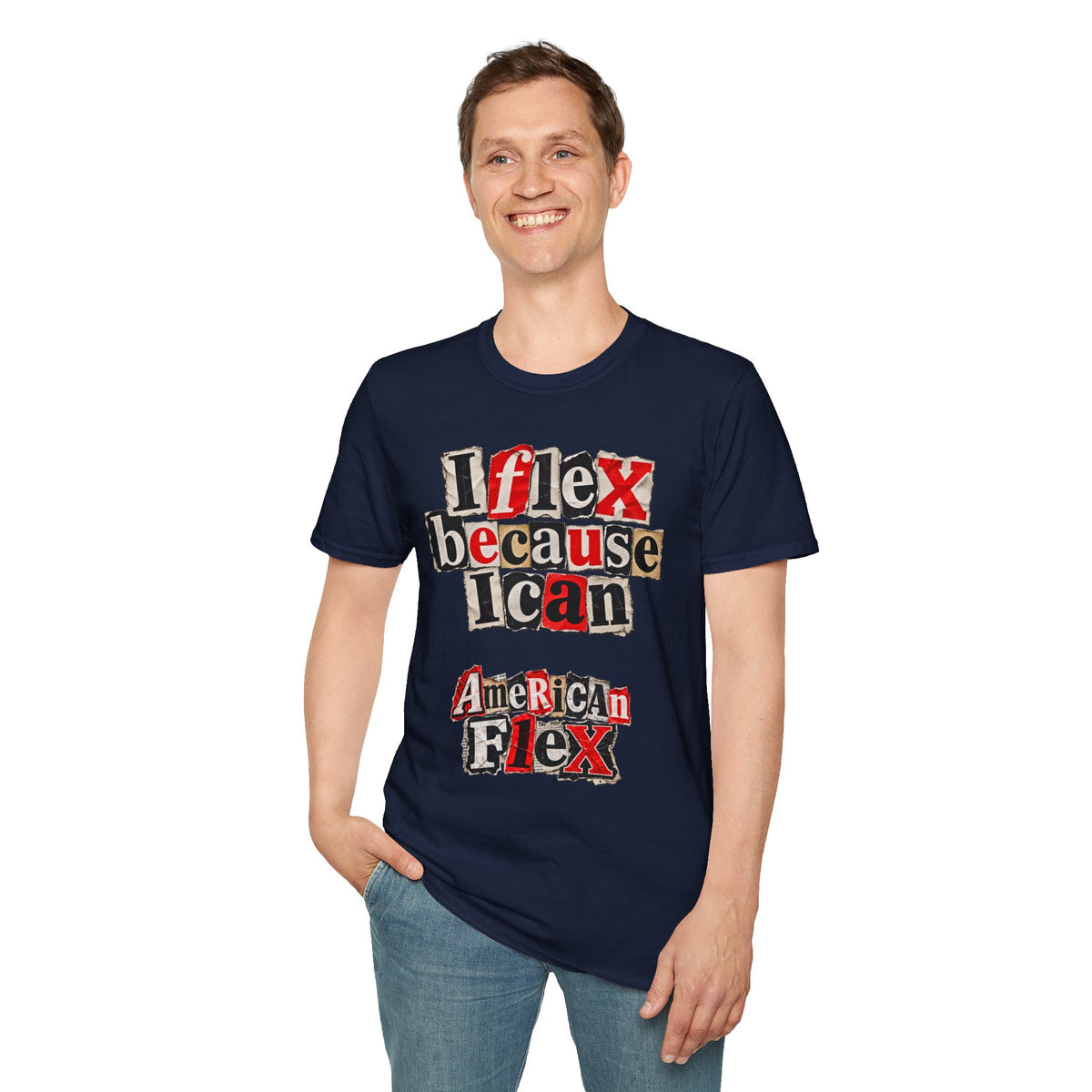 "I Flex Because I Can" American Flex Graphic Tee