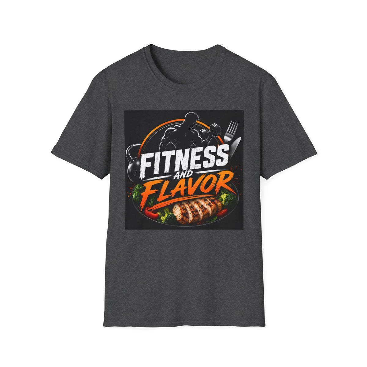 Fitness and Flavor T-Shirt — Gym & Foodie Workout Tee