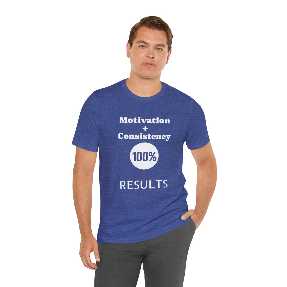 Motivation + Consistency 100% Results T-Shirt