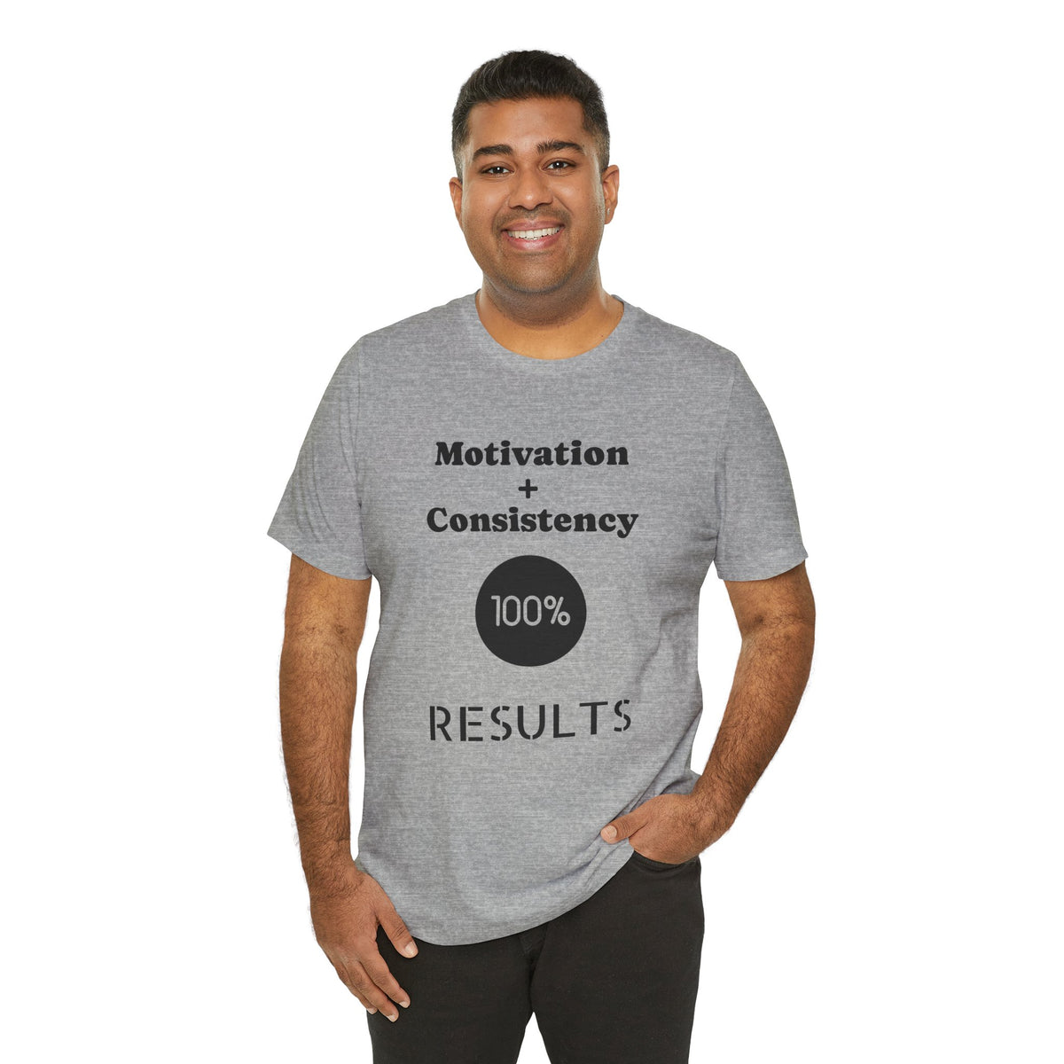 Motivation + Consistency 100% Results T-Shirt