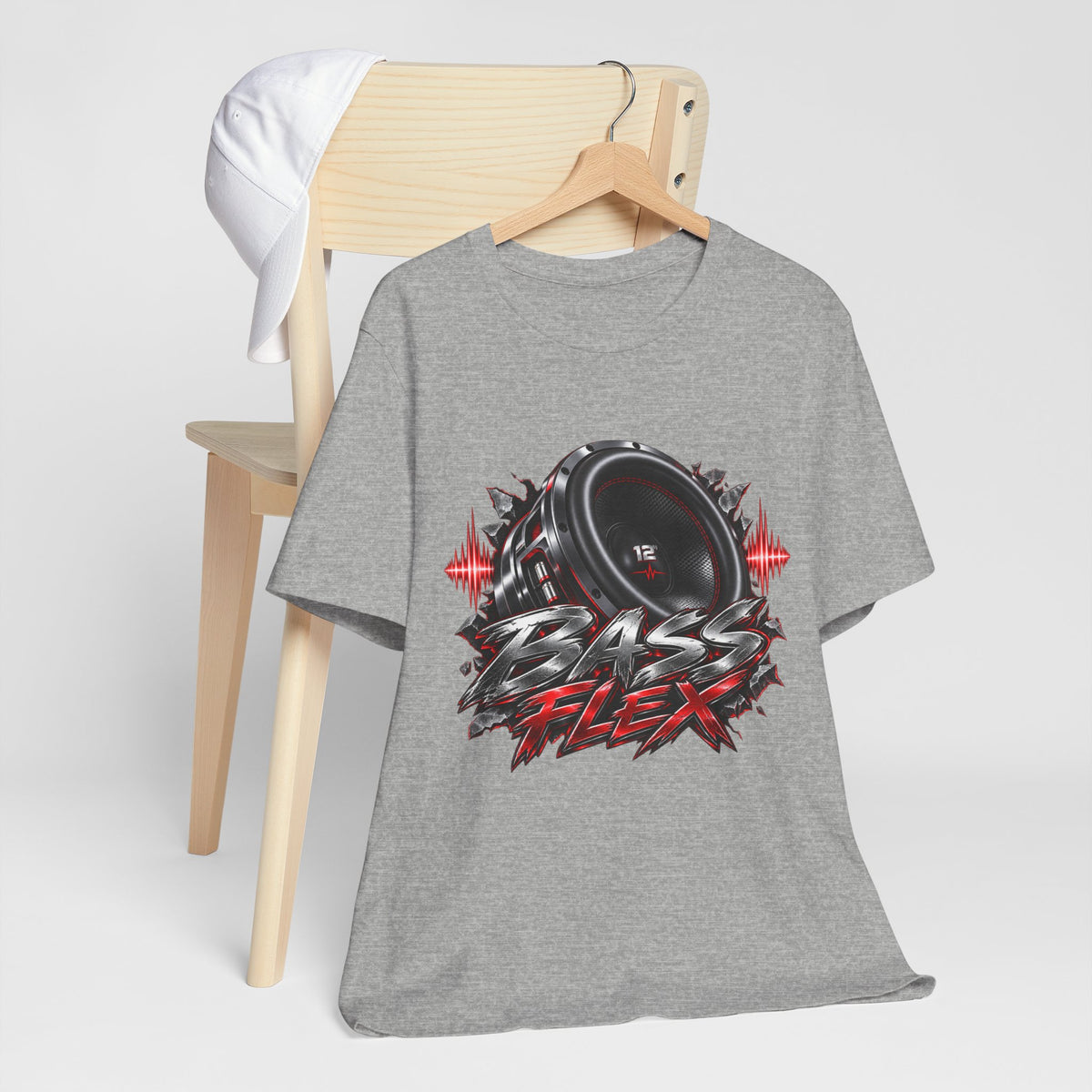 Bass Flex T-Shirt – Car Audio Subwoofer Graphic Tee