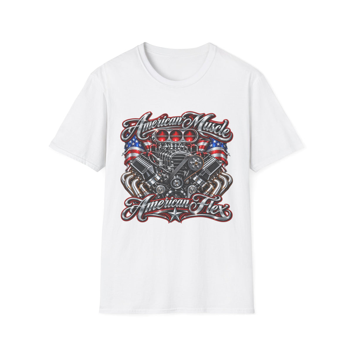 American Muscle Engine Graphic Tee