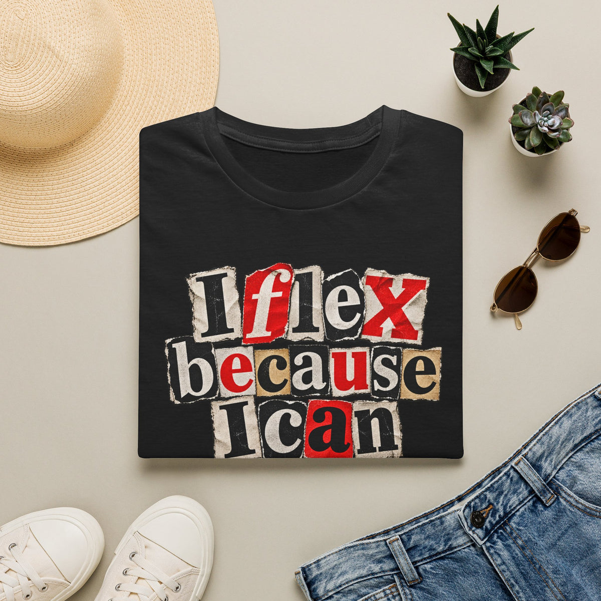 "I Flex Because I Can" American Flex Graphic Tee