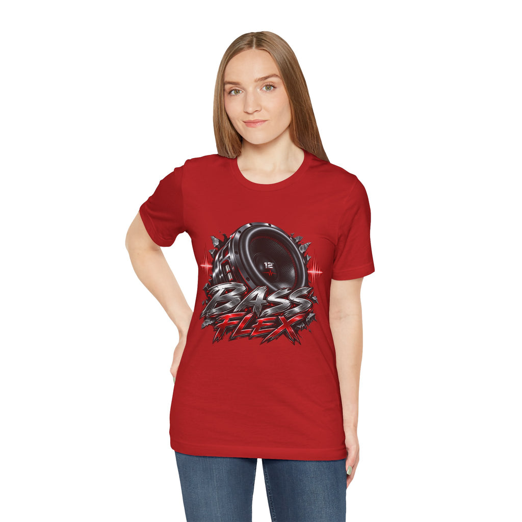Bass Flex T-Shirt – Car Audio Subwoofer Graphic Tee