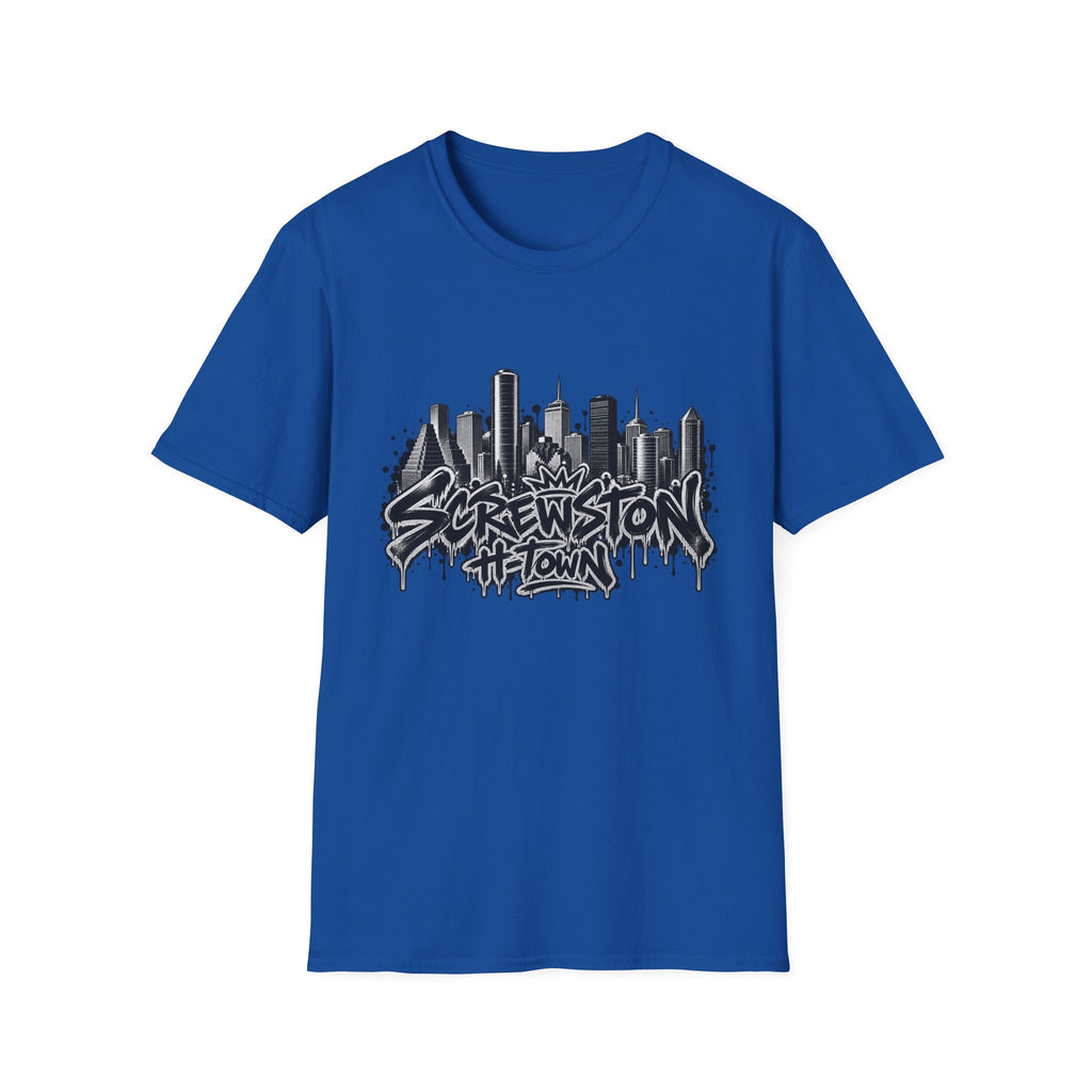 Screwston City  H-Town Skyline Graphic Tee