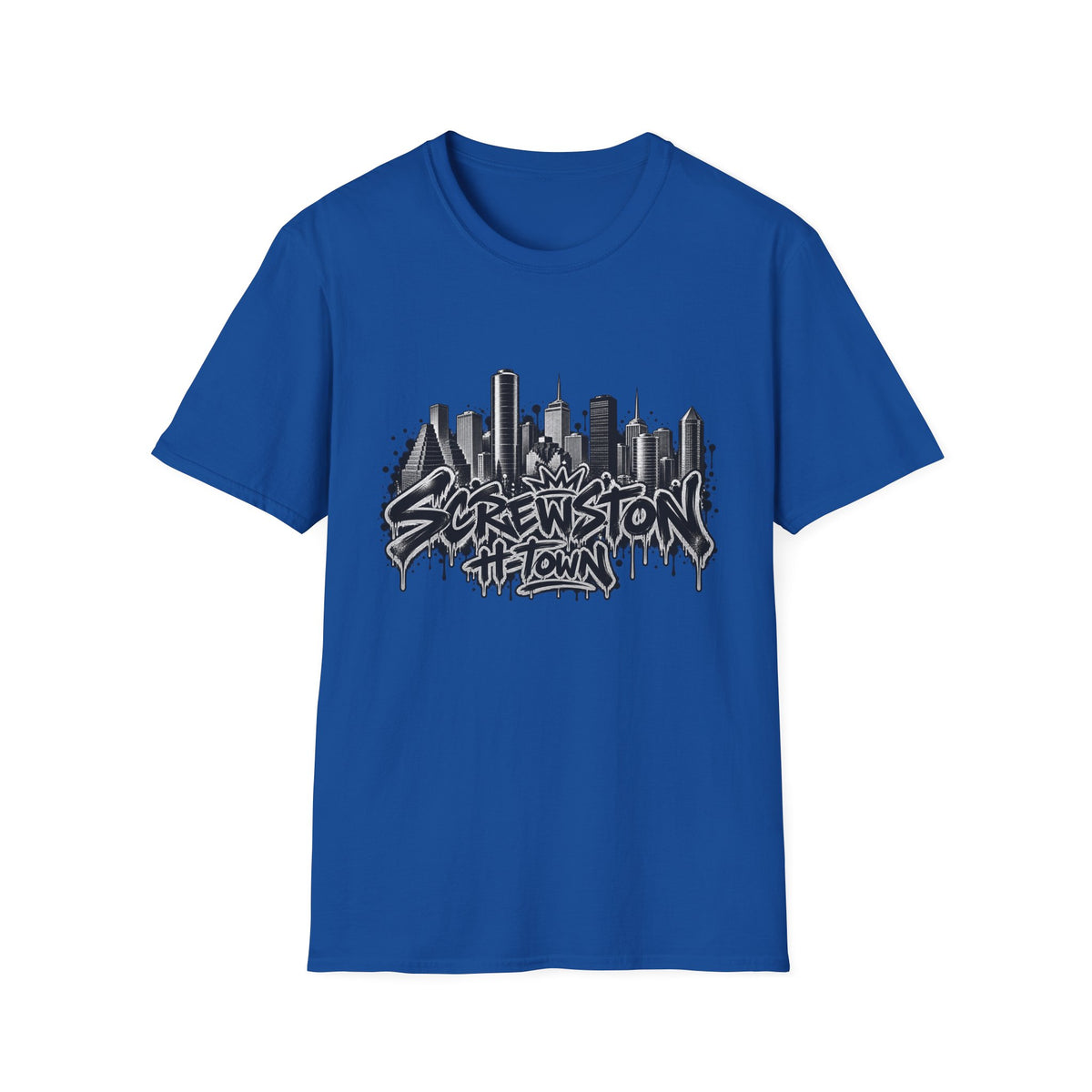 Screwston City  H-Town Skyline Graphic Tee