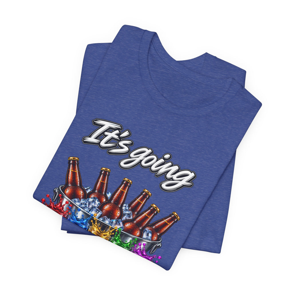 It's Going Down Party T-Shirt — Colorful Bottles and Shots