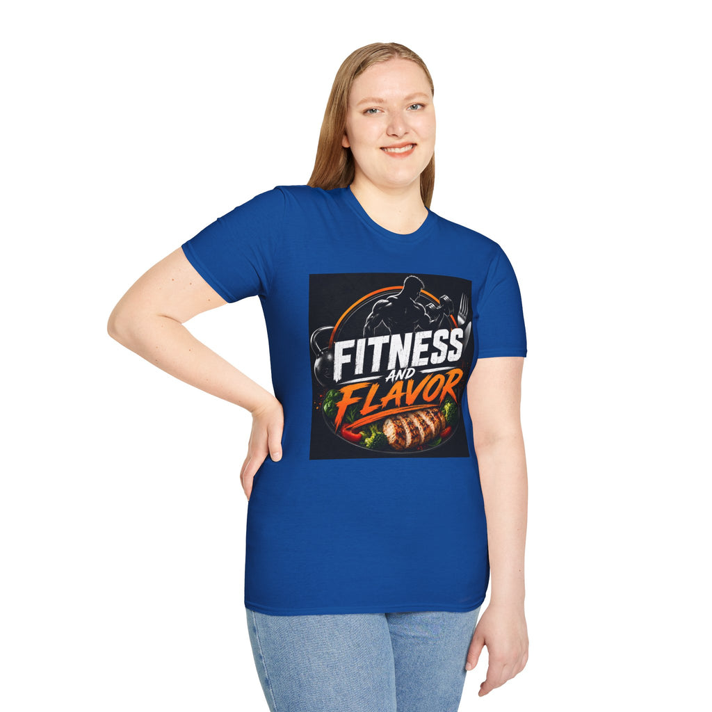 Fitness and Flavor T-Shirt — Gym & Foodie Workout Tee