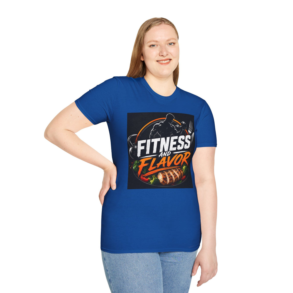 Fitness and Flavor T-Shirt — Gym & Foodie Workout Tee