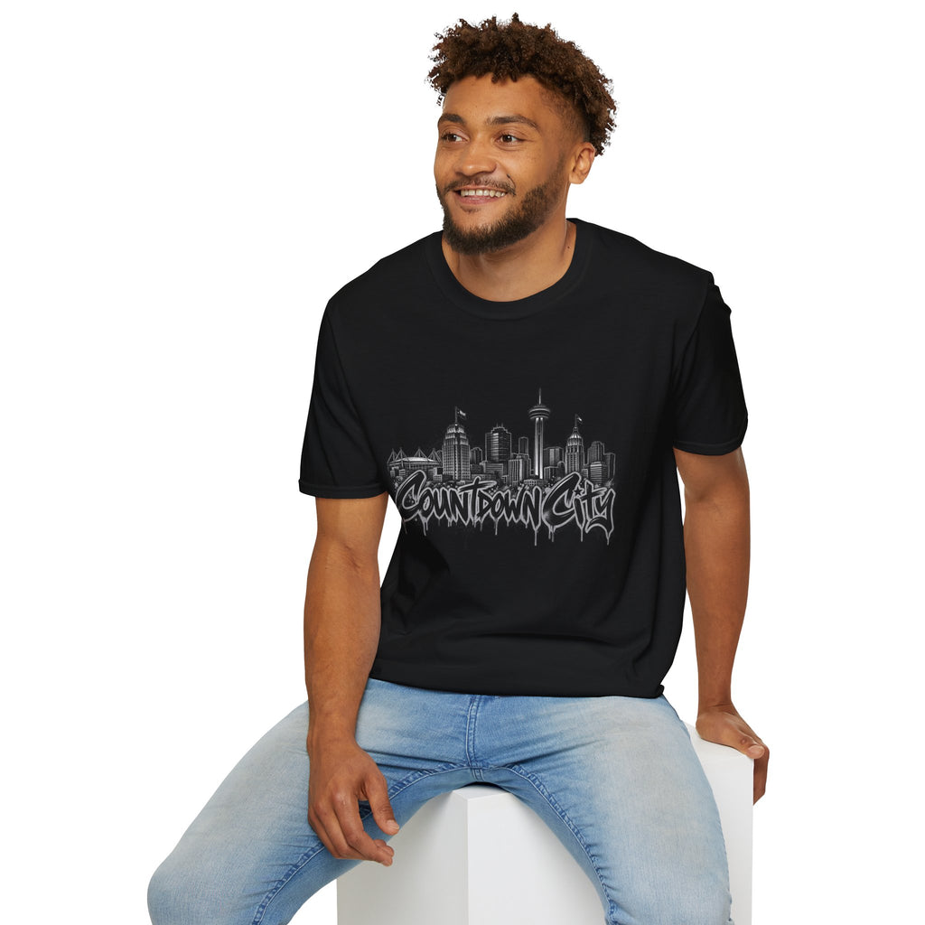 "Countdown City" San Antonio Skyline Graphic Tee