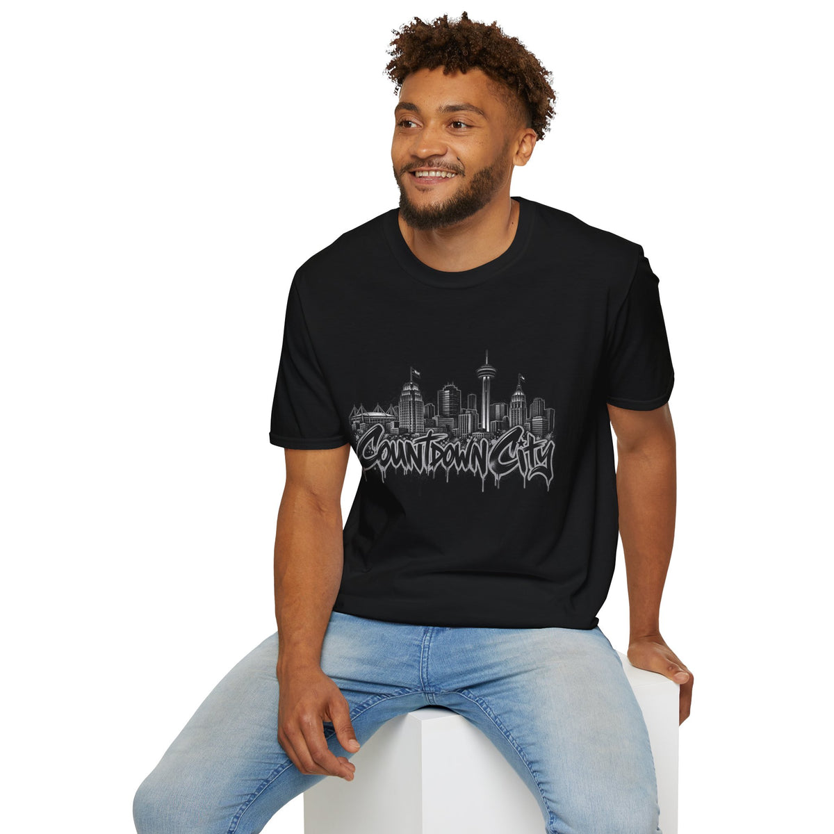 "Countdown City" San Antonio Skyline Graphic Tee